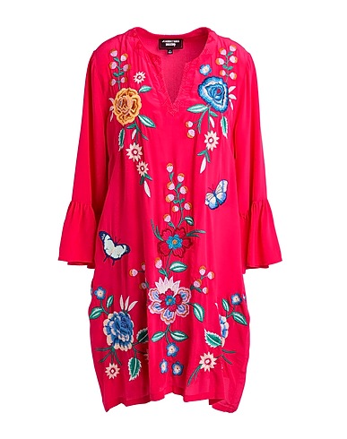 JOHNNY WAS Short dress Magenta 100% Silk, Polyester