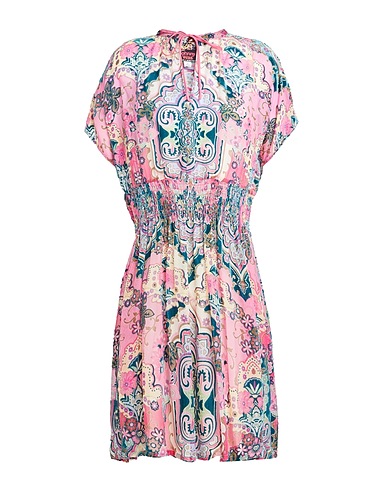 JOHNNY WAS Short dress Pink 82% Rayon, 18% Silk