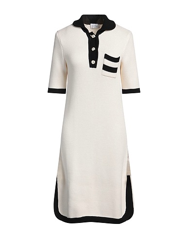 FERRAGAMO Knit dress Ivory 100% Virgin Wool
