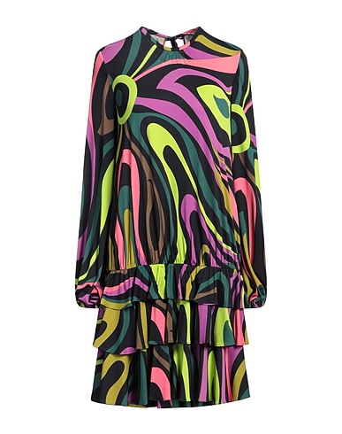 PUCCI DRESSES Black 82% Viscose, 18% Silk