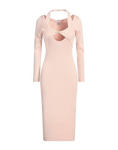 KONTATTO Midi dress Light pink 69% Viscose, 29% Acrylic, 2% Elastane