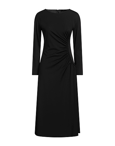 WEEKEND MAX MARA Midi dress Black 35% Polyamide, 27% Lyocell, 27% Viscose, 11% Elastane