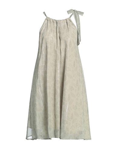 WHITE WISE Kurzes Kleid Salbeigrün 100% Polyester