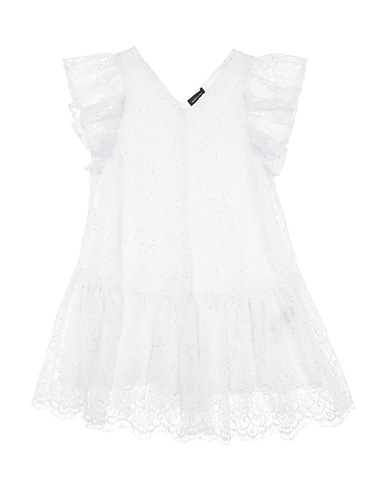 MONNALISA Dress White 67% Polyamide, 33% Polyester