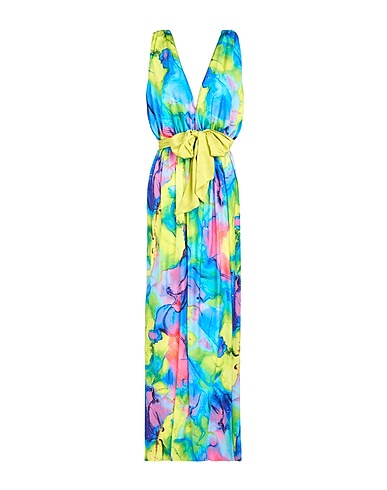 MARIUCCIA Long dress Lime green 100% Polyester