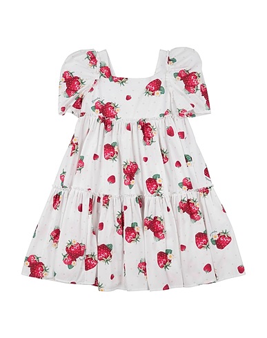 MONNALISA Dress White 100% Cotton