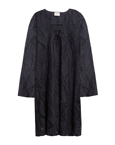 MARIUCCIA Short dress Black 48% Cotton, 44% Polyamide, 8% Elastane