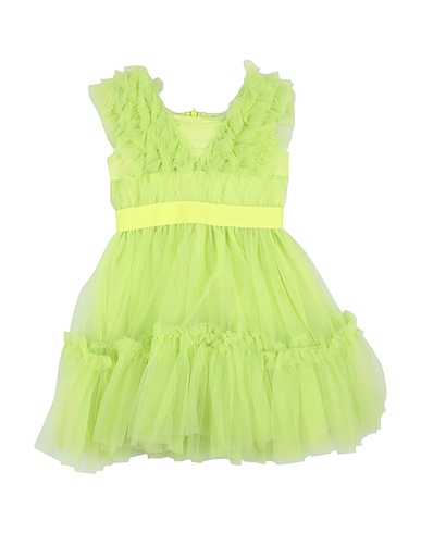 MONNALISA Dress Light green 100% Polyamide