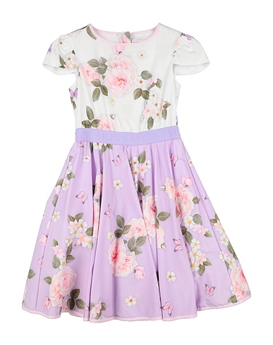 MONNALISA Dress Lilac 100% Cotton