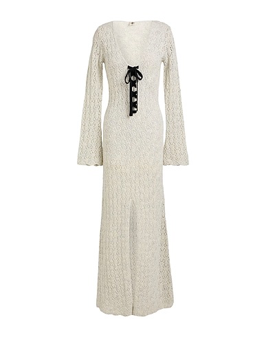 THE GARMENT Long dress Light grey 100% Wool