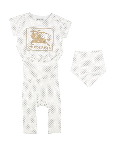 BURBERRY PRORSUM Ensemble bébé Blanc 47% Coton, 47% Modal, 6% Élasthanne