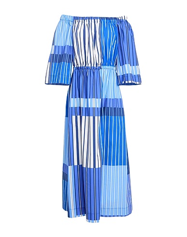 CLIPS Midi dress TRICOT Blue 100% Cotton