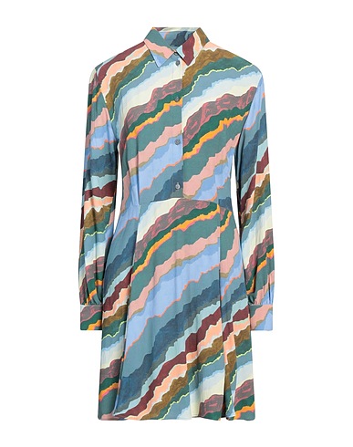 PS PAUL SMITH Shirt dress Light blue 100% Viscose