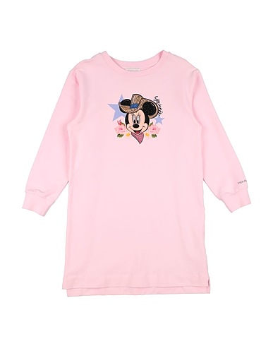 MONNALISA ワンピース＆ドレス ピンク コットン 95% / ポリウレタン 5%