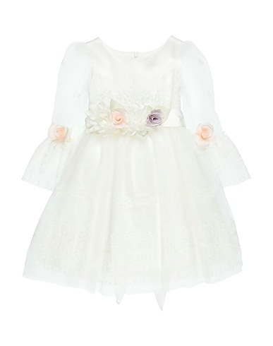 MONNALISA Robe Blanc 100% Polyamide, Polyester