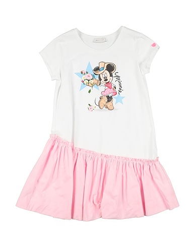 MONNALISA Dress White 95% Cotton, 5% Elastane