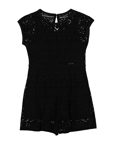 MONNALISA Tracksuits, overalls and outfits Black 97% Polyester, 3% Elastane