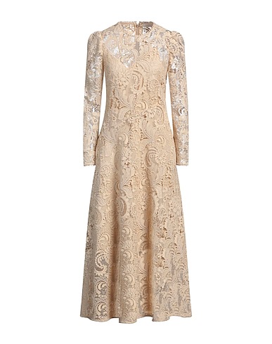 ZIMMERMANN Midi dress Beige 100% Cotton