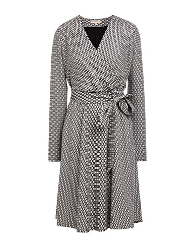 CAMICETTASNOB Midi dress Light grey 62% Viscose, 37% Polyester, 1% Elastane