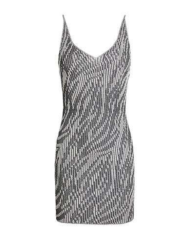 JACQUEMUS Sheath dress Grey 90% Cotton, 10% Polyamide