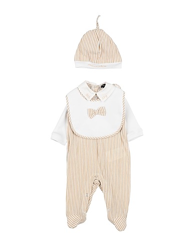 MONNALISA Set baby Khaki 100% Cotone, Elastan