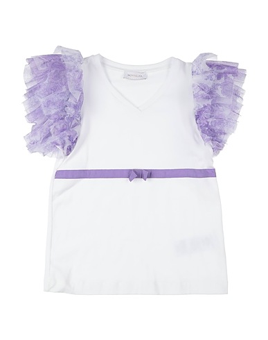 MONNALISA TOPWEAR White 95% Cotton, 5% Elastane, Polyester
