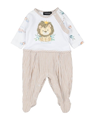 MONNALISA Baby jumpsuit White 100% Cotton