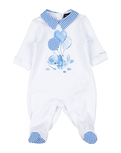 MONNALISA Baby jumpsuit White 100% Cotton