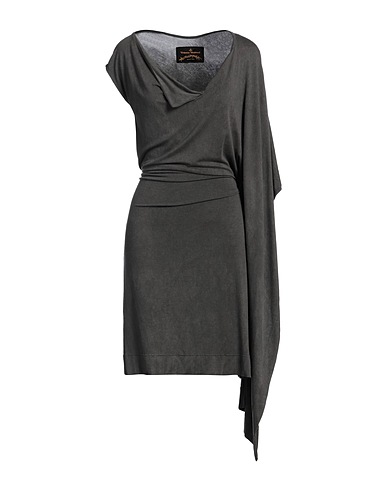 VIVIENNE WESTWOOD ANGLOMANIA Midi dress Grey 95% Viscose, 5% Elastane