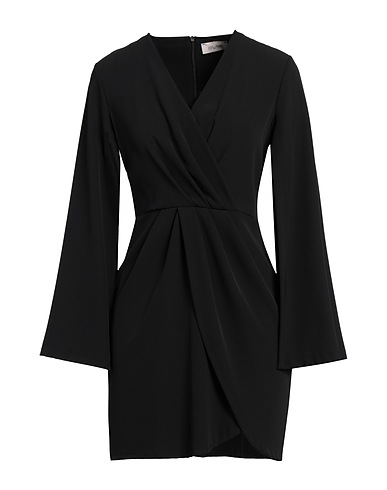 MOTEL Short dress Black 96% Polyester, 4% Elastane