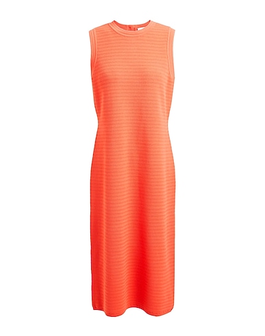 ST. JOHN Midi dress Tomato red 77% Viscose, 23% Elastane