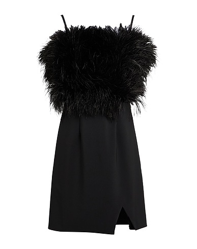 NO SECRETS Sheath dress Black 95% Polyester, 5% Elastane