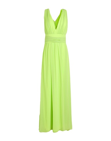 NO SECRETS Long dress Lime green 100% Polyester