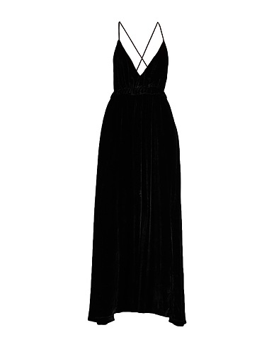 ULLA JOHNSON Long dress Black 80% Viscose, 20% Silk