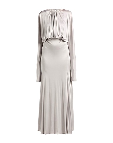 SEMICOUTURE Long dress Light grey 100% Viscose
