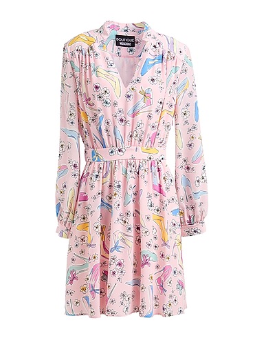 BOUTIQUE MOSCHINO Short dress Light pink 100% Silk