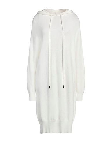 WHITE WISE Vestito midi Bianco 56% Viscosa, 27% Modal, 17% Nylon
