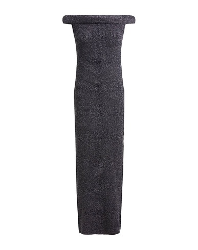 TOTEME Long dress ANTRACITE 44% Viscose, 31% Polyamide, 16% Polyester, 7% Cotton, 2% Elastane