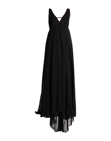 PESERICO Long dress Black 100% Polyester, Viscose