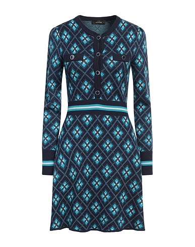 ACTITUDE by TWINSET Short dress Midnight blue 70% Acrylic, 30% Wool