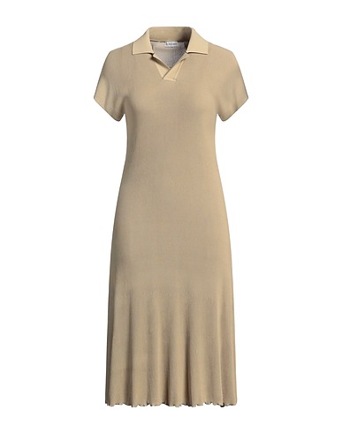 BURBERRY Midi-Kleid Salbeigrün 97% Viskose, 2% Polyamid, 1% Elastan