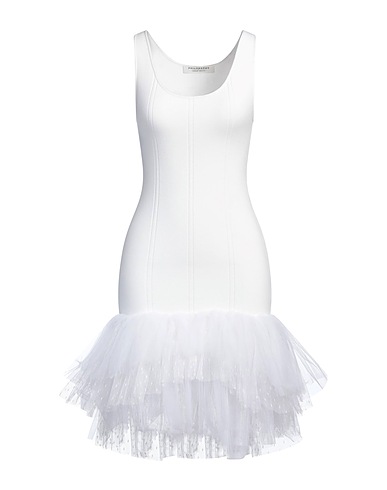 PHILOSOPHY di LORENZO SERAFINI Tubino Bianco 70% Viscosa, 30% Poliestere