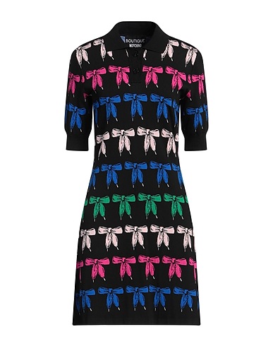 BOUTIQUE MOSCHINO Short dress Black 65% Viscose, 35% Polyamide