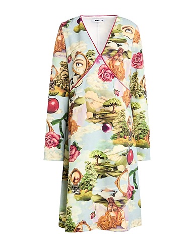 VIVETTA Midi dress Sky blue 89% Polyester, 11% Elastane
