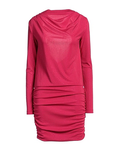 VERSACE JEANS COUTURE Sheath dress Fuchsia 100% Polyester, Viscose, Elastane