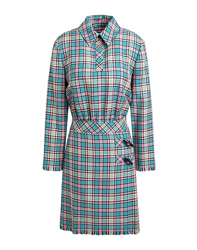BOUTIQUE MOSCHINO Shirt dress Emerald green 51% Virgin Wool, 49% Acrylic
