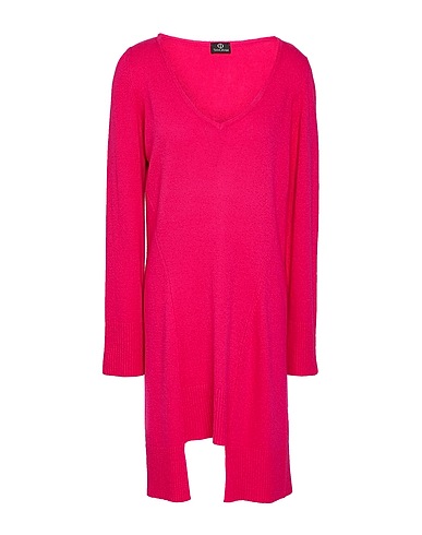 TANGRAM Sheath dress Fuchsia 40% Wool, 30% Viscose, 20% Cashmere, 10% Nylon