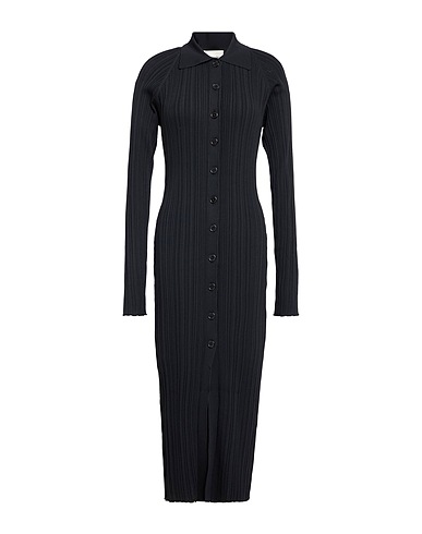 HOLZWEILER Midi dress Black 75% Viscose, 25% Nylon