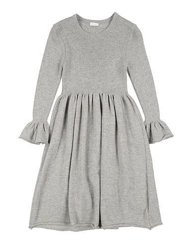 IL GUFO Vestito Grigio 100% Lana Vergine