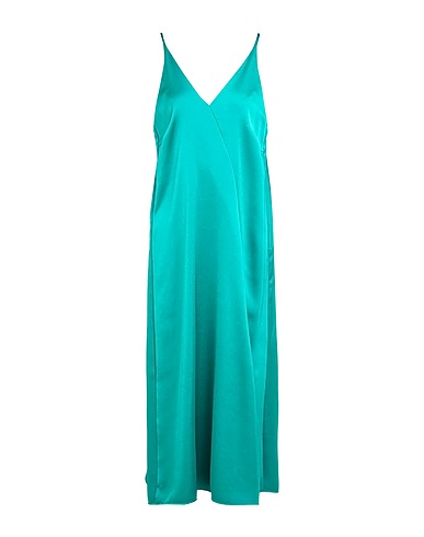 SEVENTY VENEZIA Midi dress Emerald green 100% Polyester